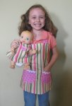 15  150x150 img 0717 Child and Doll Apron Set   Pink Stripes and Dots
