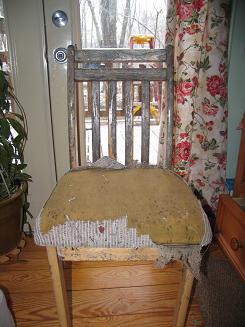 <!-- AddThis Share Buttons above via filter on get_the_excerpt -->
<div class="at-above-post-arch-page" data-url="http://www.not2crafty.com/2008/03/give-an-old-beat-up-chair-new-life-with-paint-and-fabric/" data-title="Give an old beat up chair new life with paint and fabric."></div>

I love to rescue junk that is being thrown out and give it new life.Â  My son threw thisÂ chair out and it sat outside in the weather forÂ quite awhile so [...]<!-- AddThis Share Buttons below via filter on get_the_excerpt -->
<div class="at-below-post-arch-page" data-url="http://www.not2crafty.com/2008/03/give-an-old-beat-up-chair-new-life-with-paint-and-fabric/" data-title="Give an old beat up chair new life with paint and fabric."></div><!-- AddThis Share Buttons generic via filter on get_the_excerpt -->
<!-- AddThis Related Posts generic via filter on get_the_excerpt -->

