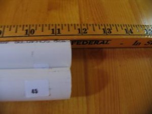 cut-two-11-and-a-half-inch-pieces-and-number-them-39-and-45