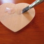 paint-glue-onto-wooden-heart