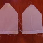 narrow hem bottom of tea bags