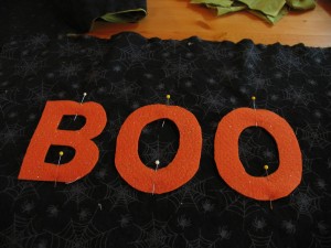 line up letters and pin