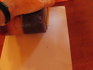 make marks as shown