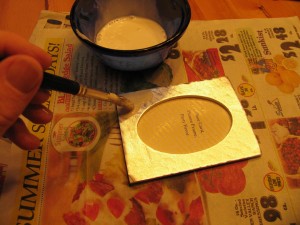 mix a little glue