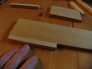 cut a piece of wood the same length