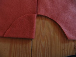 cut circle at top