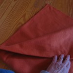 fold fabric as shown