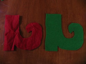 cut out a front and back