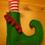 elf shoe napkin holder