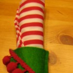 napkin in elf shoe