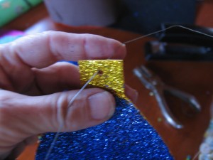 put wire through hole