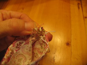 stick pin into casing