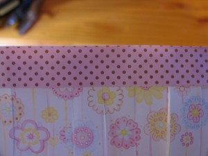 i attached paper strip with hot glue at top