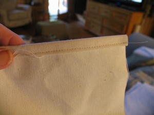 hem all four edges