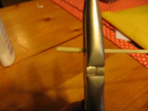 cut pieces of dowel