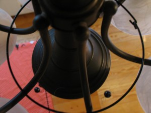 place ring over top of light