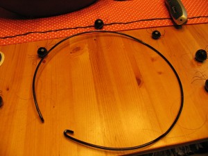 tie spiders onto ring as shown