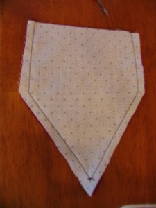 stitch together leaving top open