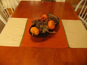 top view table runner