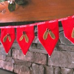 close up of velvet garland 