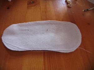 cut a body and stitch all around leaving an opening