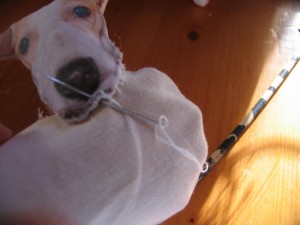 stitch the head to the body