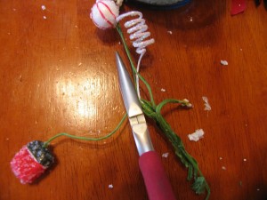 cut a pick apart using wire cutters