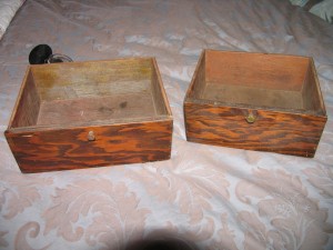 I got these two small drawers at a yard sale last summer.