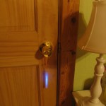 hang glow sitck on door to guide tooth fairy to the right bedroom