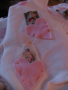 close up of heart pockets