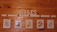  
This rail was made with a pine board and some cabinet knobs and is a really easy project. I bought five frames used some old prints from a calendar [...]