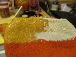 paint gold on top