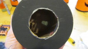 cut out opening for tea light