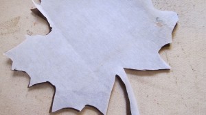 cut out some stiff pellon