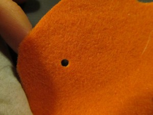 punch holes in each leaf