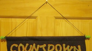 tie a string on the dowel to hang