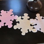 close up of snowflake runner
