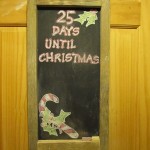 christmas countdown chalkboard