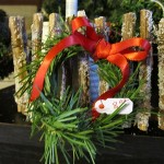 close up of wreath