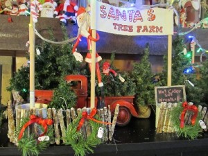 tree lot and chalkboard