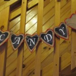 close up of heart candy banner