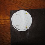 cut circle from the fabric