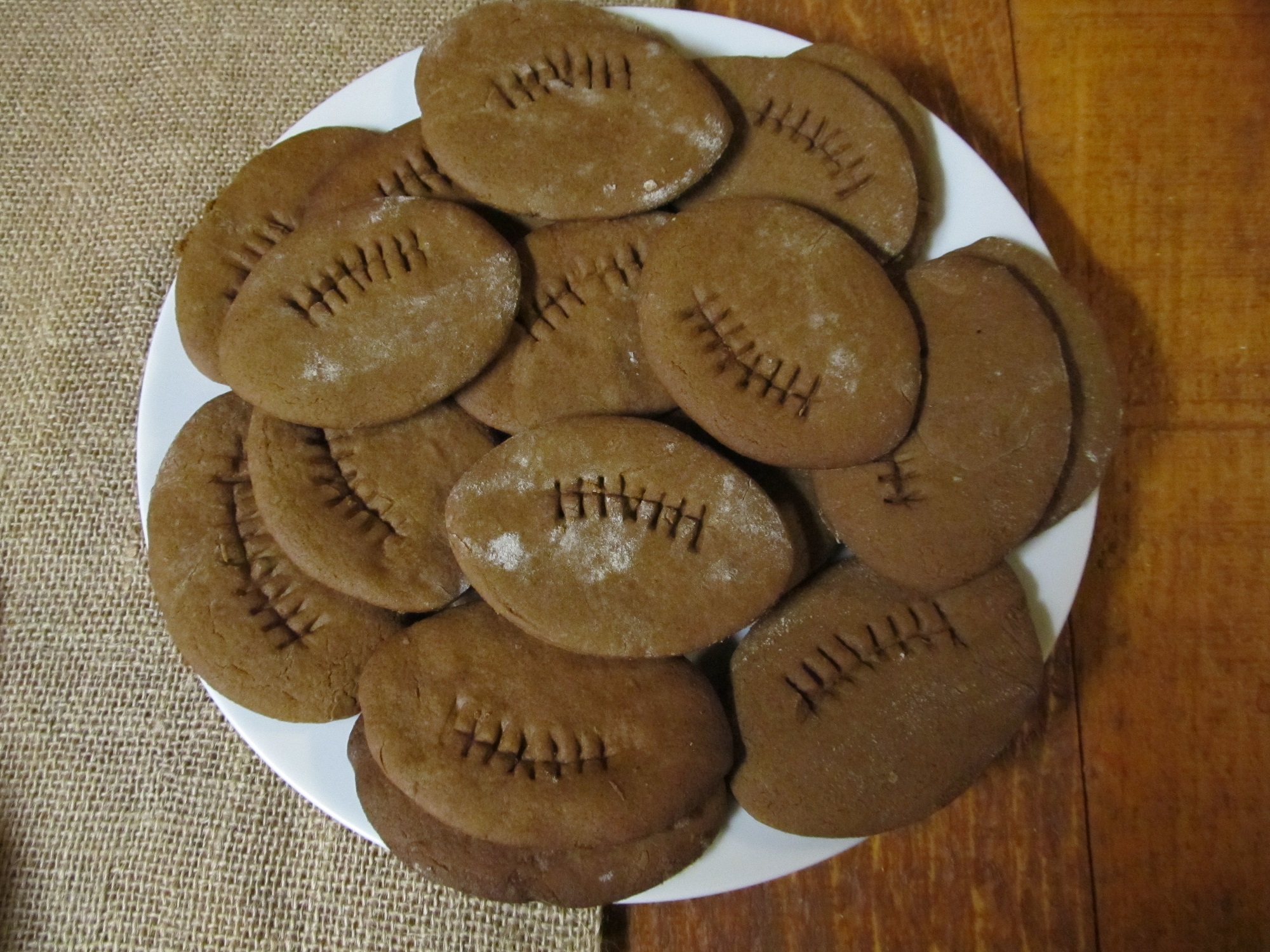 <!-- AddThis Share Buttons above via filter on get_the_excerpt -->
<div class="at-above-post-homepage" data-url="http://www.not2crafty.com/2014/01/football-cookies-super-bowl-party/" data-title="Football cookies for Super Bowl party"></div>

These football shaped ginger cookies are so good and spicy. I found the recipe years ago in an old cookbook but have changed it over the years until the final [...]<!-- AddThis Share Buttons below via filter on get_the_excerpt -->
<div class="at-below-post-homepage" data-url="http://www.not2crafty.com/2014/01/football-cookies-super-bowl-party/" data-title="Football cookies for Super Bowl party"></div><!-- AddThis Share Buttons generic via filter on get_the_excerpt -->
<!-- AddThis Related Posts generic via filter on get_the_excerpt -->
