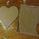 cut out one heart from cardboard and use it to trace the rest