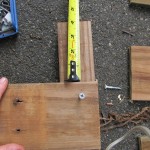 measure down and attach first piece