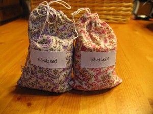 bird seed bags